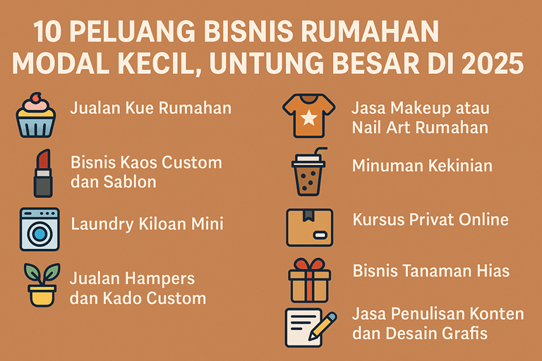 Bukti Rezeki Bisa Datang dari Rumah: 10 Ide Bisnis Simpel 2025